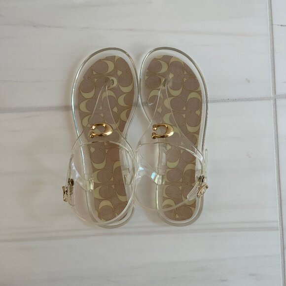 Coach Natalee Jelly Sandals – Size 7 – Clear - Picture 2 of 6